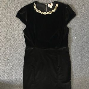 Black velvet dress